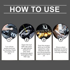 2× Anti-Wear Engine Treatment Oil Additive Highly Effective Engine Protectant