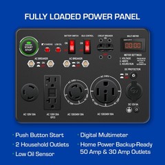 DuroMax XP13000EH 13,000-Watt Dual Fuel Portable Generator – Gas & Propane, E…
