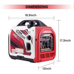 4000W Quiet Gas Generator Inverter Portable w/Bluetooth For Camping EV-Charging