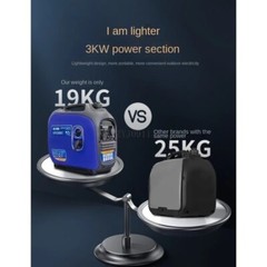 220V Gas-Powered Inverter Portable Generator, Small, Electric Start,for Home Use