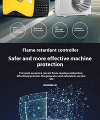 2500W Cargo Vehicle Parking Air Conditioner Gasoline Generator 24V DC Silent