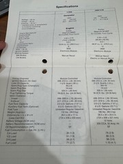 KOHLER GENSET, 3.5MM, 5MM, 5CM-HS OWNERS MANUAL, NEW ITEM.