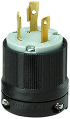 Ocsparts L6-30P 250V 2P 3W Grounding Male Plug with External Cord Grip L6-30, NE