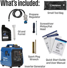 2550 Peak Watt Super Quiet & Lightweight Portable Inverter Generator, RV Ready 3