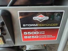 Briggs & Stratton Generator 5500W 8250W Starting Storm Responder Portable