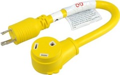 Conntek 14825 RV Generator Adapter with 30 Amp 3 Prong Locking Male Plug To RV