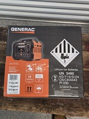GENERAC GB1000 Portable Power Station, running watts 1600, BRAND NEW in-box