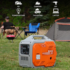 2300-Watt Portable Inverter Generator with CO Sensor, Gas Powered, RV Ready, Qui