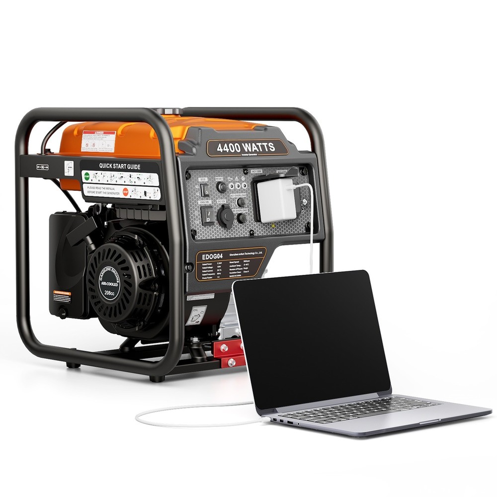 EFURDEN 4400W PORTABLE INVERTER GENERATOR GAS POWERED HOME BACKUP POWER OUTAGE