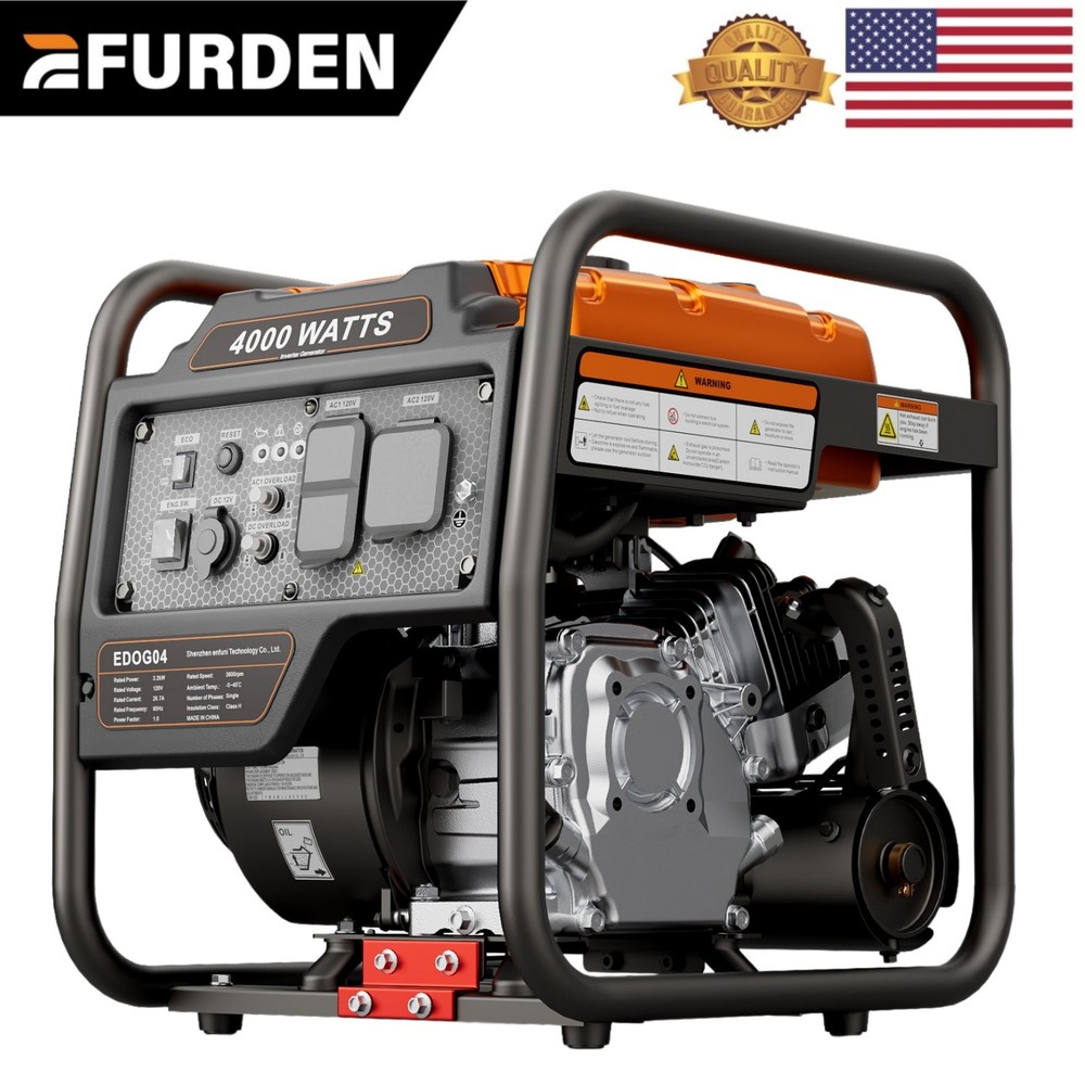 Efurden 4000W Portable Inverter Generator Gasoline for Home Emergency Power