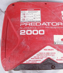 Predator Super Quiet Inverter Generator Portable 2000W 120V Red/Black