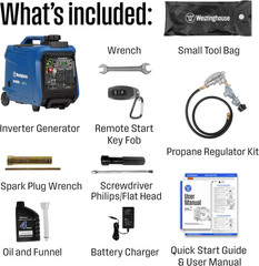 Whisper-Quiet 4000W Dual Fuel Inverter Generator with Remote Start & CO Sensor