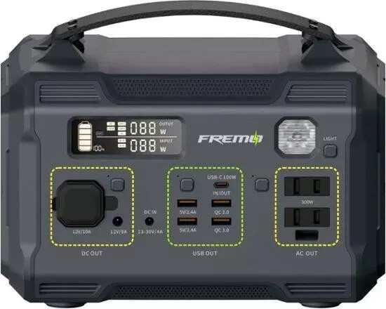 Fremo – X300 276 Watt Battery Powered Portable Generator – Grey X300