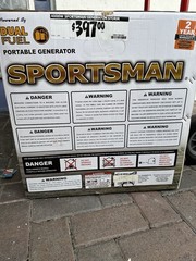 Sportsman Portable Generator 4000W Gasoline/LPG Fuel powered