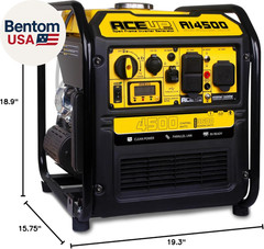 4500 Watt Inverter Generator 223CC, Gas Powered Generator for Home Use, Camping,
