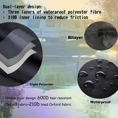 Heavy Duty Waterproof Generator Cover for Inverter Generators – 24.8″x20.2″x20.8