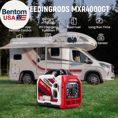 4000 Watt Dual Fuel Inverter Generator with Bluetooth® Control Start and Display