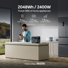 BLUETTI AC200L 2048Wh Portable Power Station Generator for Home Back-up/RV Trip