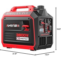 3800W Portable Inverter Generator Quiet 4-Stroke Power Home RV Camping New