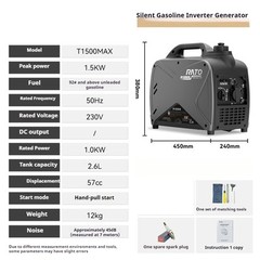 Household Small Silent Digital Inverter Emergency Outdoor Gasoline Generator