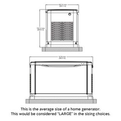 High-Quality, Waterproof, Air Release, Wrap Vinyl for Large Home Generators