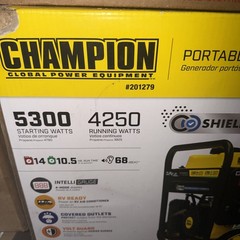 Champion Dual Fuel Portable Generator 5300W/4250W Model 201279~Local Pick Up
