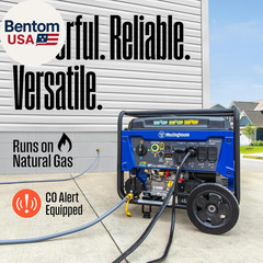 12500 Peak Watt Tri Fuel Portable Generator with Remote Electric Start