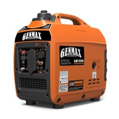 GENMAX Portable Inverter Generator，1200W ultra-quiet gas engine, EPA Complian…