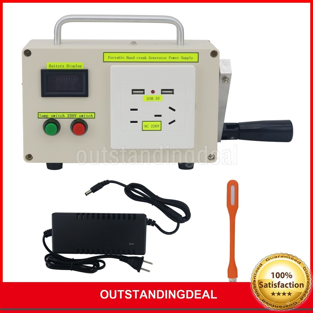 220V 150W 10400mA Li-Battery Version Multifunctional Hand Crank Generator ot25