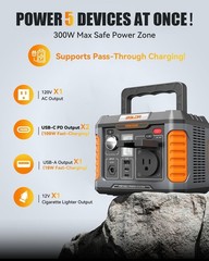BALDR Portable Power Station 300W 231Wh Power Bank with 100W Two-Way Charging