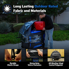 Weatherproof Vinyl Canopy for Inverter Generators – Fire & Wind Resistant