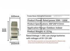 Low-Speed Disc-Type Water Turbine Generator Waterwheel Hydroelectric Generator