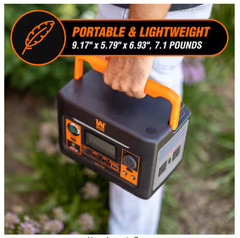 300-Watt 269-Watt Lithium-Ion Power Station & Battery-Powered Inverter Generator
