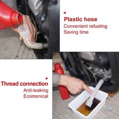 Mess Free Oil Change Funnel Tube Flexible Pipe✈for Honda EU2000i EU1000i Plastic