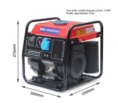Portable Gasoline Generator for Home Use 1000W 220V Single-Phase Small