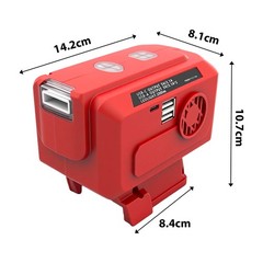 220V Portable Power Inverter for Milwaukee 18V Battery,AC & USB Output，promotion
