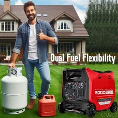 Fits PREDATOR 5000 Watt Dual-Fuel SUPER QUIET Inverter Generator + Ext. Cord