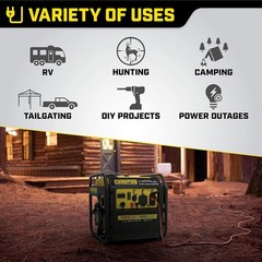Champion 4,250-W Super Quiet Portable RV Ready Dual Fuel Gas Inverter Generator