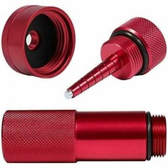 Red Generator Aluminum Extended Run Gas Cap w/ Brass Funnel For Honda EU2200i