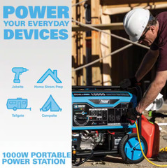 Pulsar Dual Fuel Gas Propane Generator Electric Start Portable 10,000 Watt