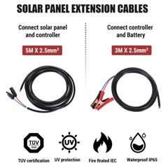6000W Solar Power Generator Complete Solar Panel Kit 100A Home 110V Grid System
