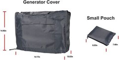Black Generator Cover with Storage Pocket for Honda Eu2000i Eu2200i Generators