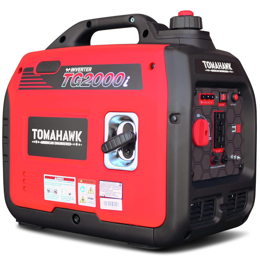 Tomahawk 2000 Watt Inverter Generator Super Quiet Portable Power for Residential