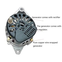 Agricultural Tricycle Four-wheeler Tractor Dual-use DC Brushless Generator