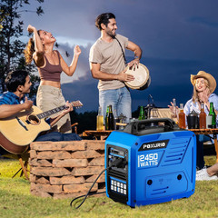 2450-Watt Portable Inverter Generator for Home Use, Super Quiet Small 120V Gas G
