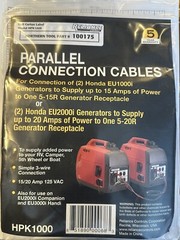 Reliance Parallel Generators Connection Cables for Honda EU1000i or EU2200iTA