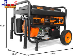 56475 4750-Watt Portable Generator with Electric Start and Wheel Kit NEW