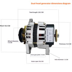 Agricultural Tricycle Four-wheeler Tractor Dual-use DC Brushless Generator