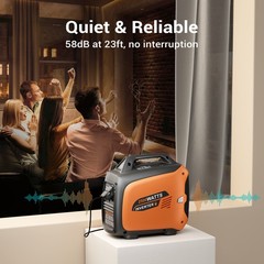 Efurden 2500W Generators Quiet Portable Gas Generator Inverter for Home Camping
