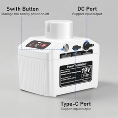 Battery for Starlink Mini and Starlink Mini X | 19V 8000mAh High Capacity,